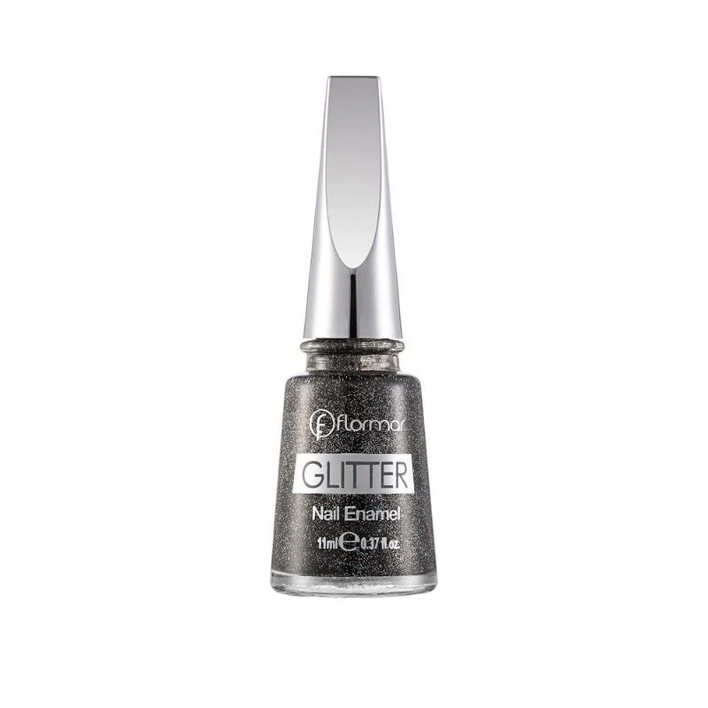 Flormar Glitter Nail Enamel GL10 Blackstar 11ml - فلورمار