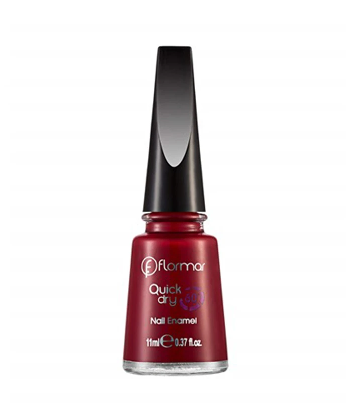 Flormar Quick Dry Nail Enamel QD06 Fiery Red 11ml - فلورمار