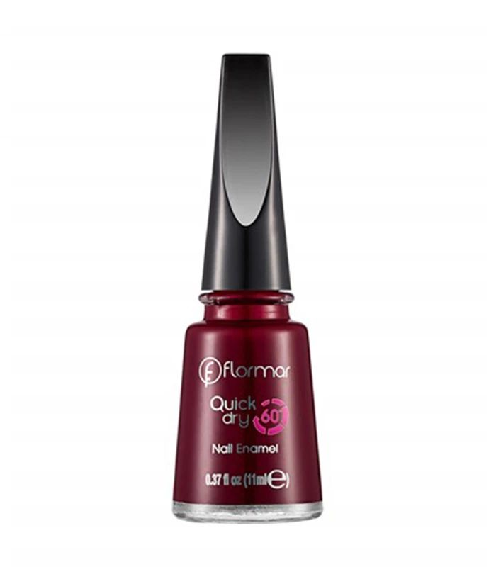Flormar Quick Dry Nail Enamel QD22 Red Velvet 11ml - فلورمار