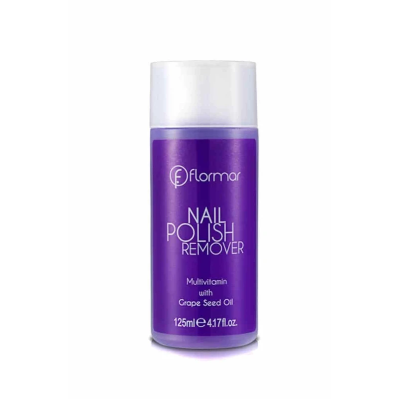 Flormar Nail Polish Remover With Grape Seed Oil Purple 125ml - فلورمار