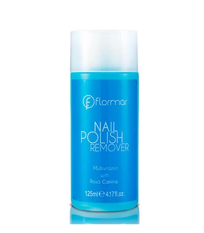 Flormar Nail Polish Remover With Rosa Canina Blue 125ml - فلورمار