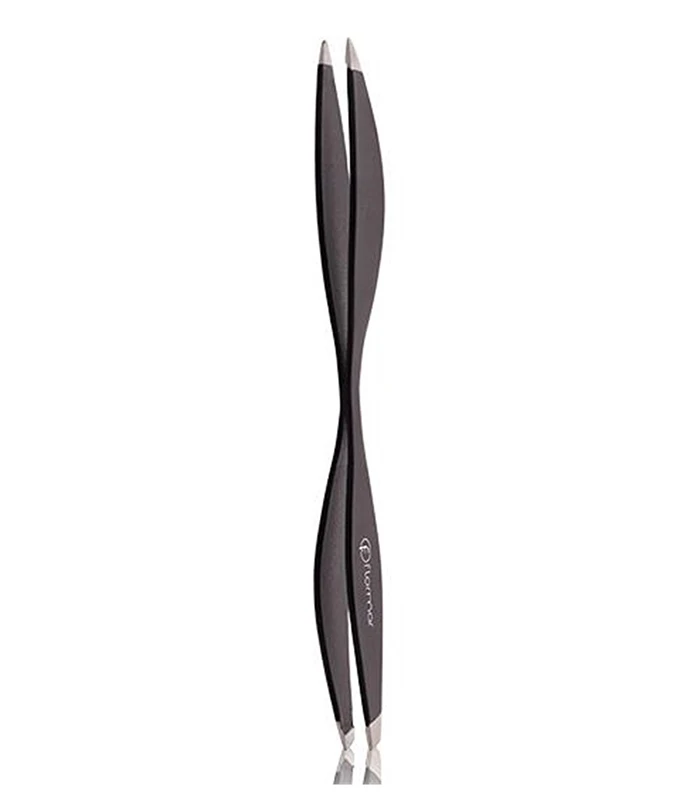 Floramr Face Duo Tweezer Black & Silver - فلورمار