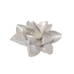 White Candle Holder in Flower Shape - Small