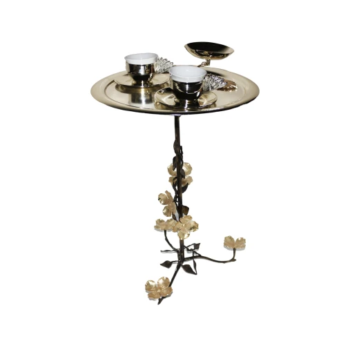 Silver Coated Serving Coffee Table Set Silver Coated Serving Coffee Table Set