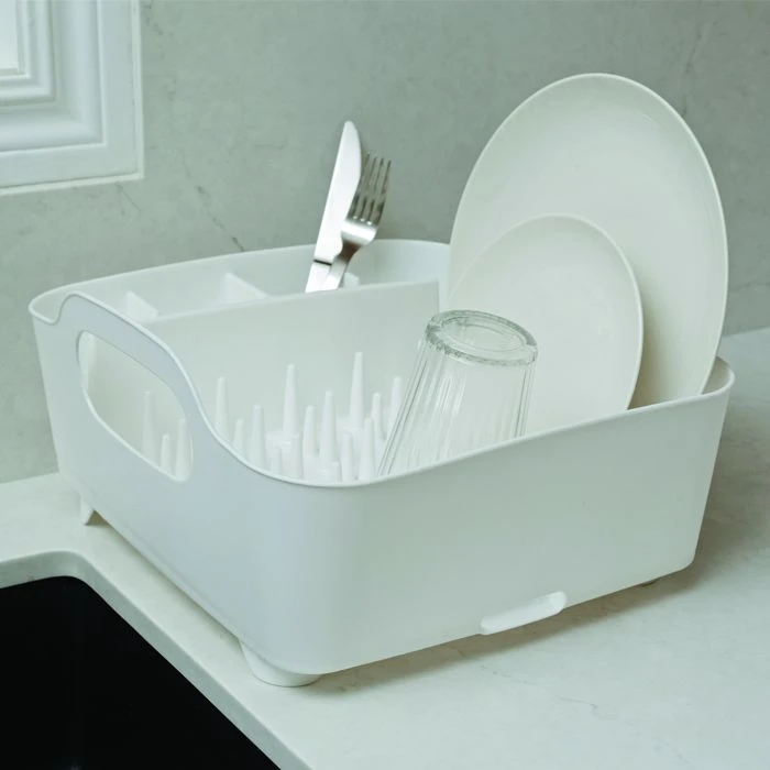 Umbra Tub Dish Rack, White - أومبرا