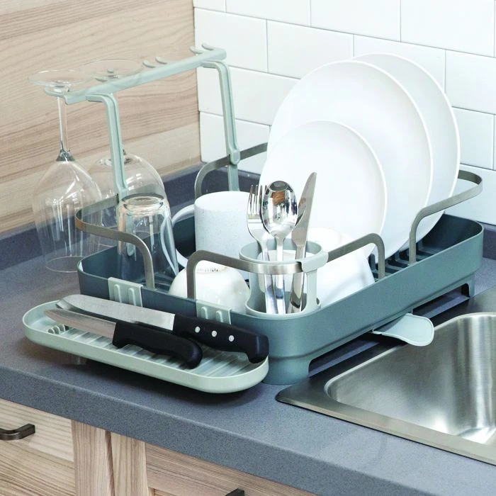 Umbra Holster Plastic Dish Rack, Charcoal - أومبرا