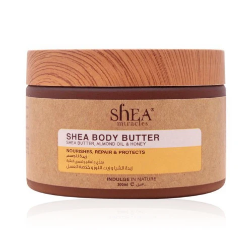 Shea Miracles Body Butter Almond Oil & Honey - 300 ml Shea Miracles Body Butter Almond Oil & Honey - 300 ml