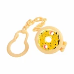 Farlin - Pacifier Clip for Baby Owl 0+, Yellow - فارلين