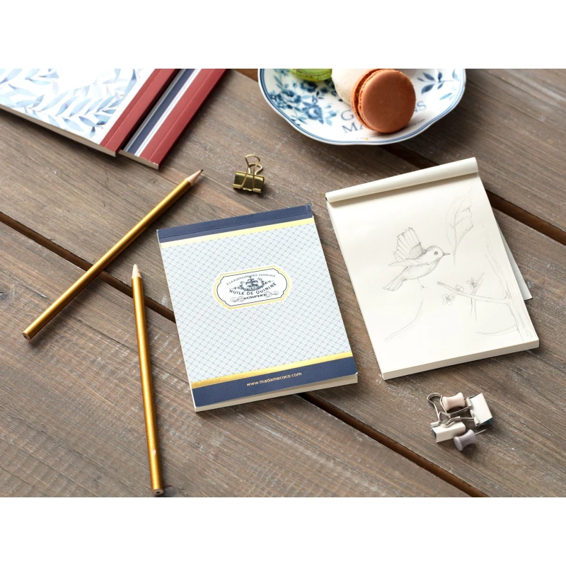 Madame Coco - Notepad, Indigo, Gold - مدام كوكو