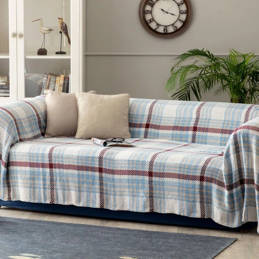 Madame Coco - Charline Sofa Throw Size 1 Blue/bordeaux