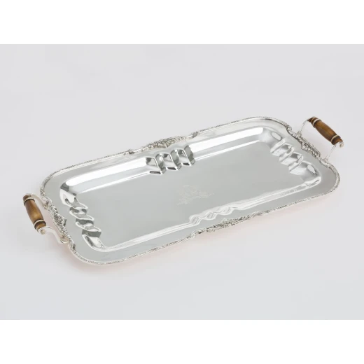 Madame Coco - Silver Plated Rectangular Tray Small - مدام كوكو - Image 2