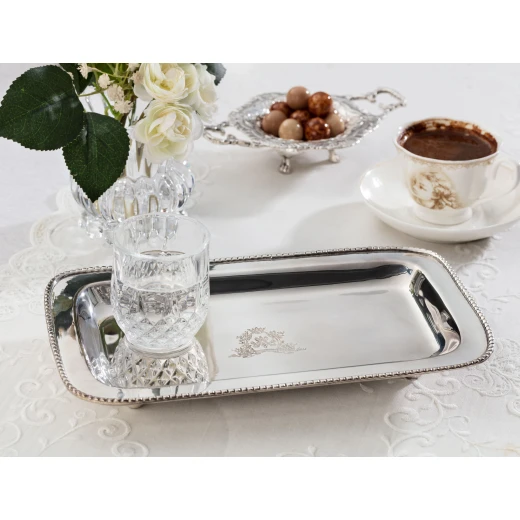 Madame Coco - Silver Plated Rectangular Tray