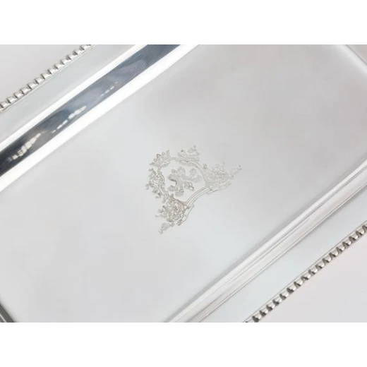 Madame Coco - Silver Plated Rectangular Tray - مدام كوكو - Image 2