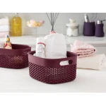 Madame Coco - Curvy Knitting Pattern Big Basket, Damson - مدام كوكو