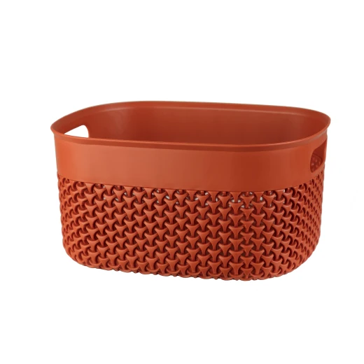 Madame Coco - Curvy Knitting Pattern Big Basket, Terra Cotta - مدام كوكو - Image 2