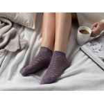 Madame Coco - Net Women's Sock, Damson - مدام كوكو