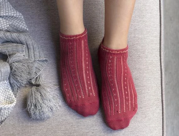 Madame Coco - Souffle Women's Sock, Rose - مدام كوكو