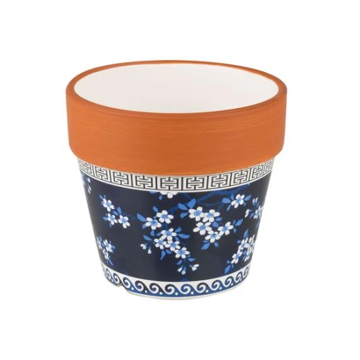 Madame Coco - Francine Ceramic Flower Pot - Blue / White - مدام كوكو - Image 2