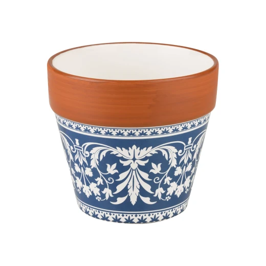 Madame Coco - Roselin Ceramic Flower Pot - Blue / White - مدام كوكو - Image 3