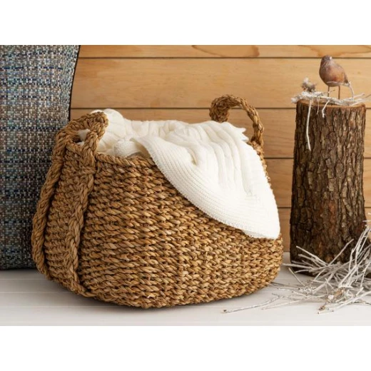 Madame Coco - Coralise Medium Wicker Basket Madame Coco - Coralise Medium Wicker Basket