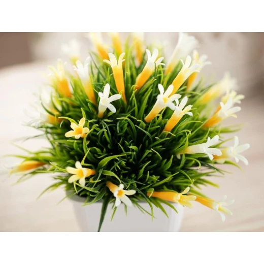 Madame Coco - Hedvige Pot With Plant, Yellow - مدام كوكو - Image 2