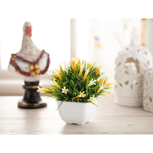 Madame Coco - Hedvige Pot With Plant, Yellow