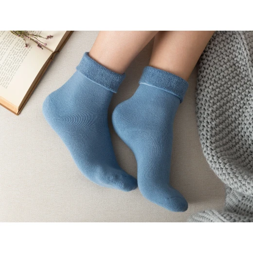 Madame Coco - Demeka Women's Ankle Socks, Blue