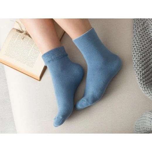 Madame Coco - Demeka Women's Ankle Socks, Blue - مدام كوكو - Image 2