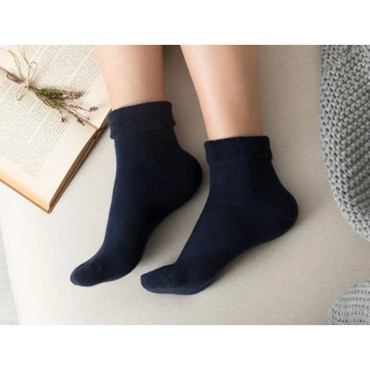 Madame Coco - Demeka Women's Ankle Socks, Navy