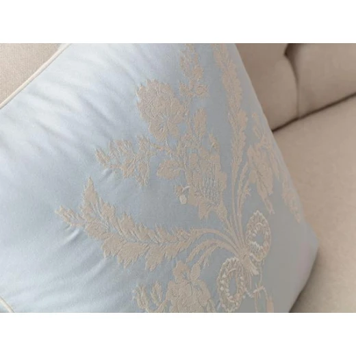 Madame Coco - Alix Embroidered Pillow Case, Blue - مدام كوكو - Image 2