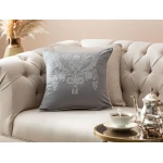 Madame Coco - Alix Embroidered Pillow Case, Gray - مدام كوكو