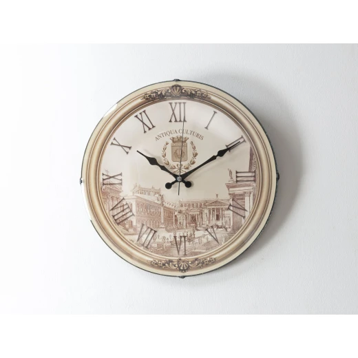 Madame Coco - Paule Wall Clock, Camel Madame Coco - Paule Wall Clock, Camel