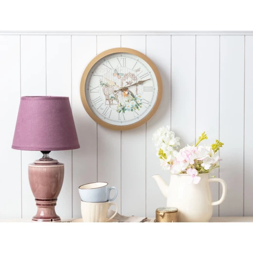 Madame Coco - Papillon Wall Clock, Gold Madame Coco - Papillon Wall Clock, Gold