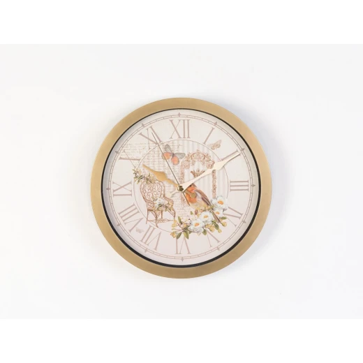 Madame Coco - Papillon Wall Clock, Gold - مدام كوكو - Image 2