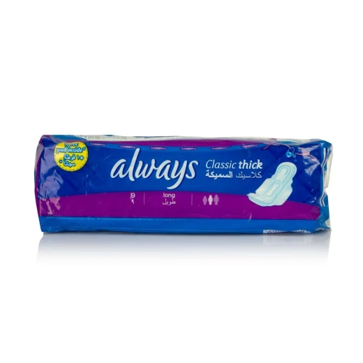 Always Classic Thick Long Panty Liners - 9 Pads - أولويز - Image 2