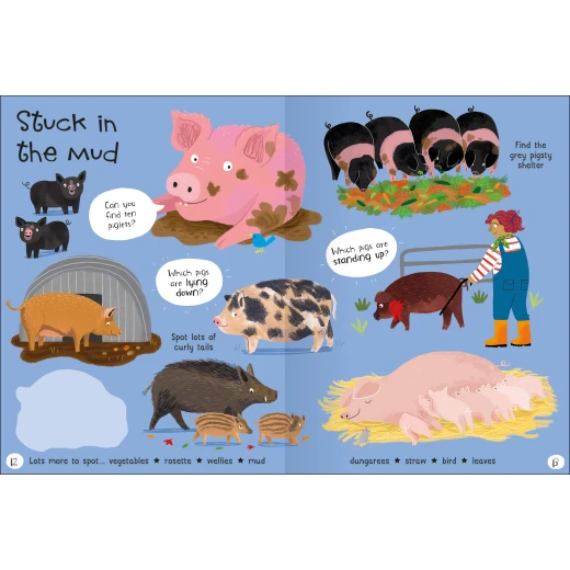 Miles Kelly - Lots to Spot Sticker Book: On the Farm! - مايلز كيلي - Image 3