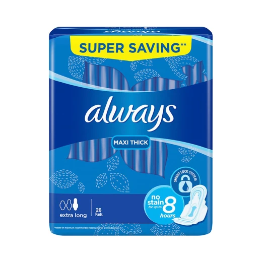 Always Maxi Thick Extra Long 26 Pads Always Maxi Thick Extra Long 26 Pads