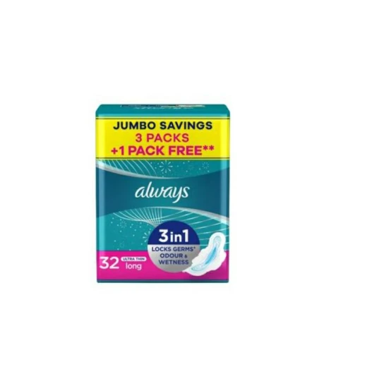Always Ultra Long Quatro 32 pads