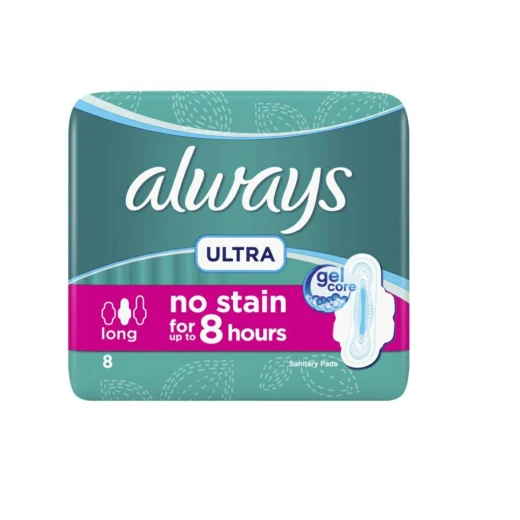 ALWAYS Ultra Thin Long Sanitary Pads, 8 count ALWAYS Ultra Thin Long Sanitary Pads, 8 count
