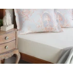 Madame Coco - Manon Ranforce Fitted Sheet - Single, Ecru - مدام كوكو