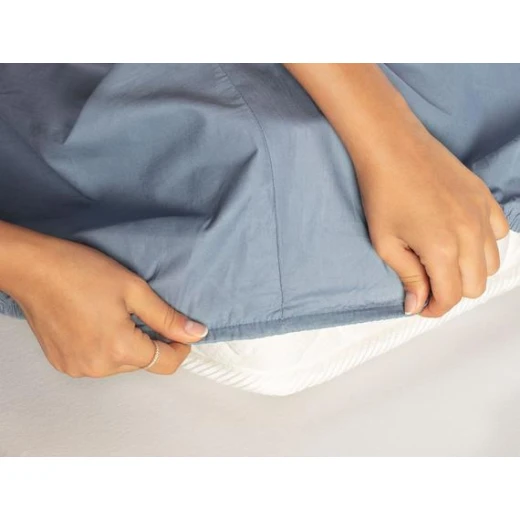 Madame Coco - Manon Ranforce Fitted Sheet - Single, Indigo - مدام كوكو - Image 4