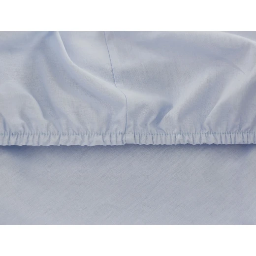 Madame Coco - Manon Ranforce Fitted Sheet - Double, Light Blue - مدام كوكو - Image 3