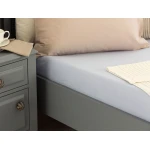 Madame Coco - Manon Ranforce Fitted Sheet - Double, Light Blue - مدام كوكو