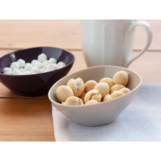 Madame Coco - Plastic Oval Bowl, Stone Madame Coco - Plastic Oval Bowl, Stone