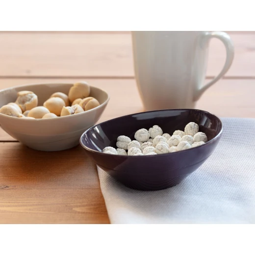 Madame Coco - Plastic Oval Bowl, Dark Dasmon