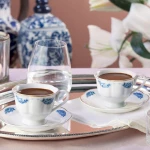 Madame Coco - Le Rêve Bleu 4-piece Round Coffee Cup Set - مدام كوكو