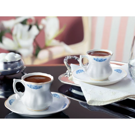 Madame Coco - Le Rêve Bleu 2-piece Coffee Cup Set Madame Coco - Le Rêve Bleu 2-piece Coffee Cup Set