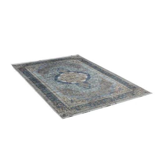 Madame Coco - Merci Shiny Effect Velvet Carpet - Turquoise - مدام كوكو - Image 2