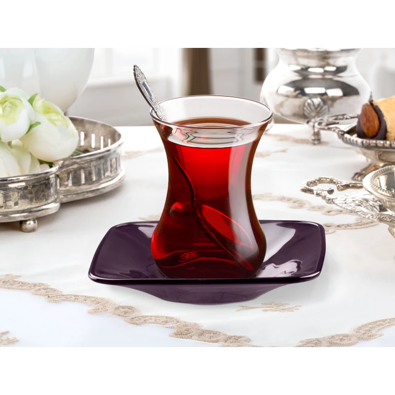Madame Coco Vallée Colored Tea Plate for 6 - مدام كوكو