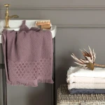Madame Coco - Velvet Detail Face Towel, Dasmon - مدام كوكو